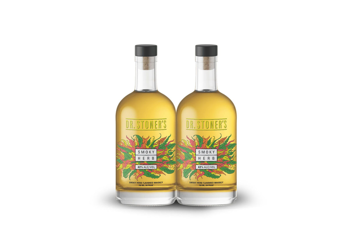 [BUY] Dr. Stoner's Smoky Herb Whiskey (2) Bottle Bundle at CaskCartel.com -1
