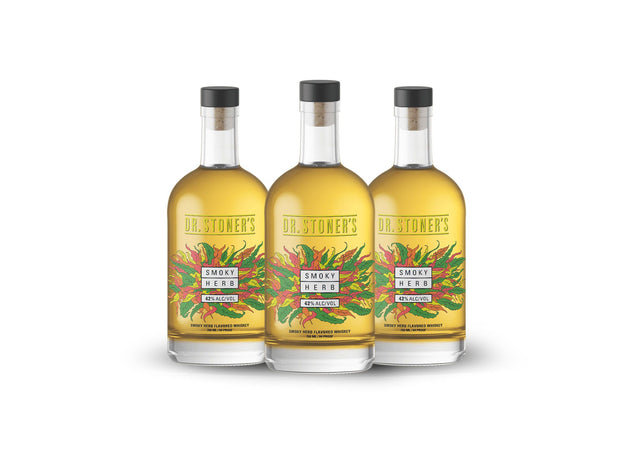 [BUY] Dr. Stoner's Smoky Herb Whiskey (3) Bottle Bundle at CaskCartel.com -1