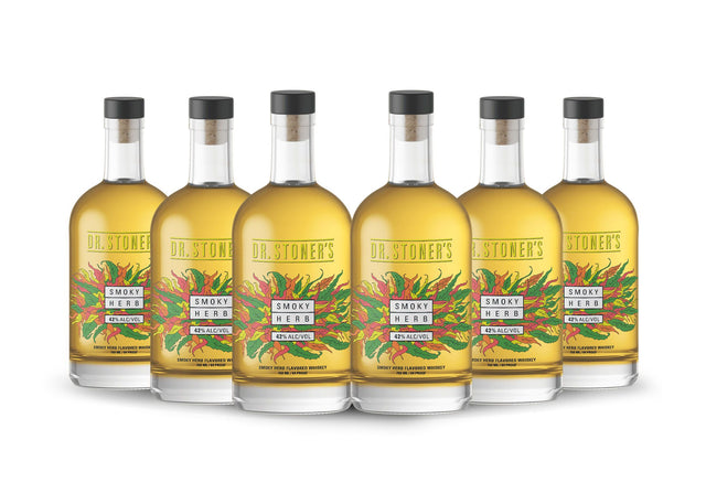 [BUY] Dr. Stoner's Smoky Herb Whiskey (6) Bottle Bundle at CaskCartel.com