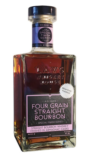 A.D. Laws Four Grain Finished in Armagnac Casks Straight Bourbon Whiskey - CaskCartel.com
