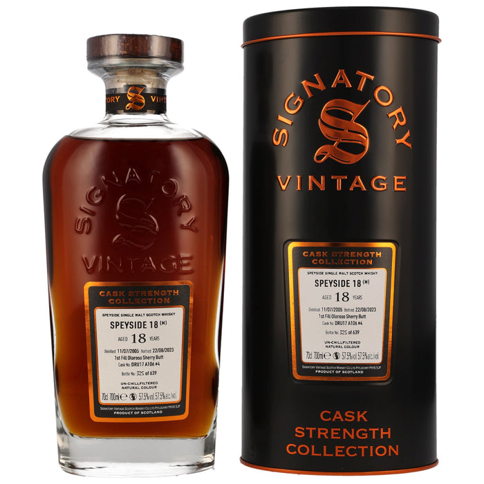 Speyside 18 Year Old (D.2005, B.2023) Signatory Vintage Scotch Whisky | 700ML
