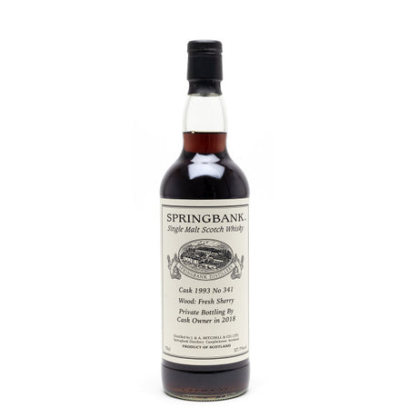 Springbank 1993 (Bottled 2018) Private Bottling Cask # 341 Scotch Whisky | 700ML at CaskCartel.com
