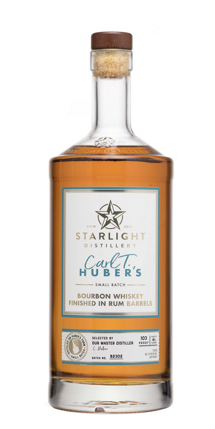 Huber's Starlight Distillery Bourbon Finished in Rum Barrels Whiskey