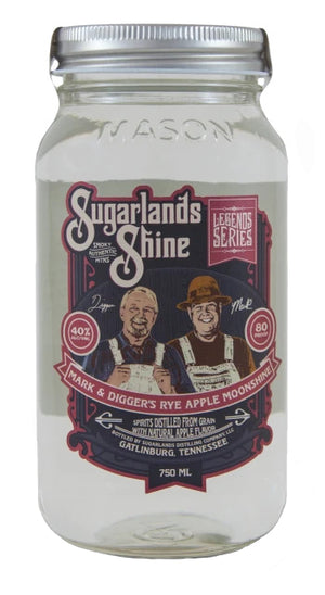 Sugarlands Shine Mark and Digger’s Rye Apple Moonshine - CaskCartel.com