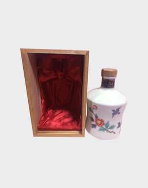 Suntory Excellence Ceramic Bottle Old - Wooden Box Whisky - CaskCartel.com