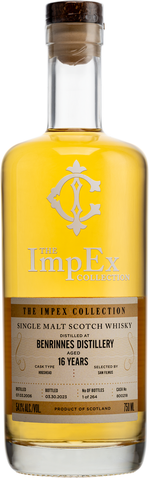 The Impex Collection Benrinnes 16 Year Old Hogshead # 800218 Speyside Single Malt 2006 Scotch Whisky at CaskCartel.com
