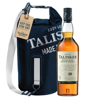 Talisker 10 Year Old Dry Bag Gift Set Island Single Malt Scotch Whisky at CaskCartel.com