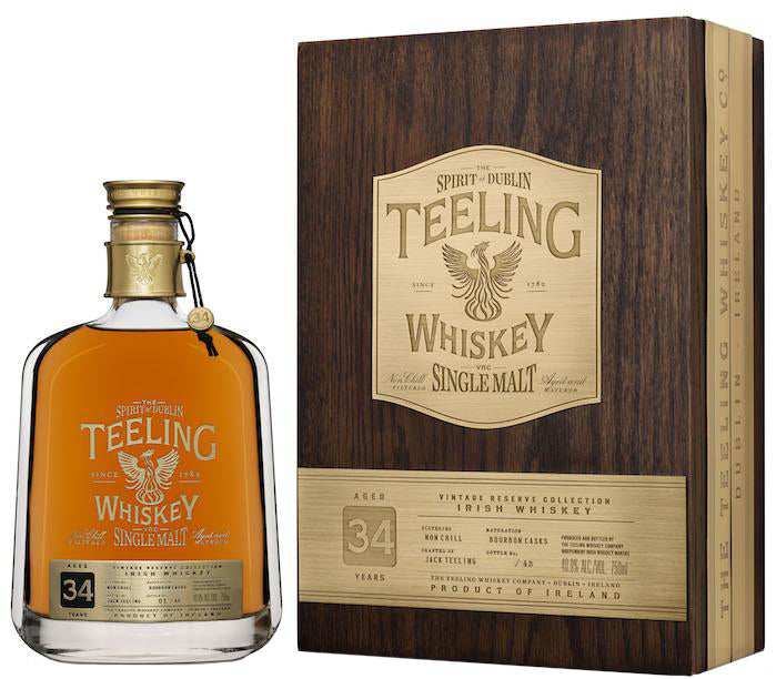 Teeling Vintage Reserve 34 Year Old Single Malt Irish Whiskey