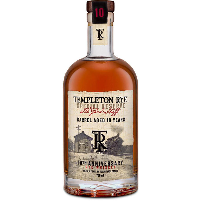 Templeton Rye 'The Good Stuff' Special Reserve Tenth Anniversary 10 Year Old Rye Whiskey