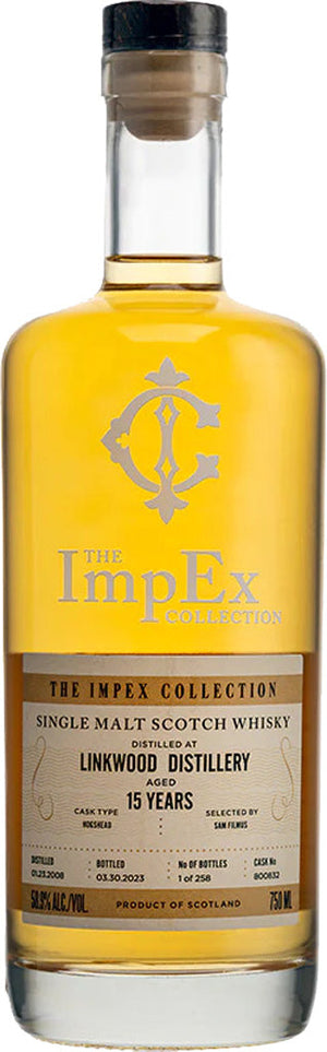 The Impex Collection Linkwood 15 Year Old Hogshead # 800832 Speyside Single Malt 2008 Scotch Whisky at CaskCartel.com