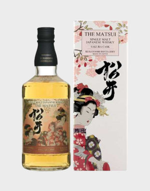 The Matsui ‘Sakura Cask' Single Malt Geisha Label Whiskey | 700ML at CaskCartel.com
