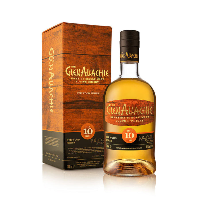 The GlenAllachie 10 Year Old Rye Wood Finish Single Malt Scotch Whisky