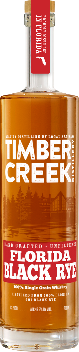 Timber Creek Distilling Florida Black Rye Whiskey