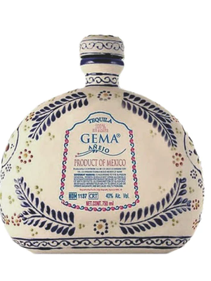 Gema Anejo Talavera Blue Ceramic Tequila