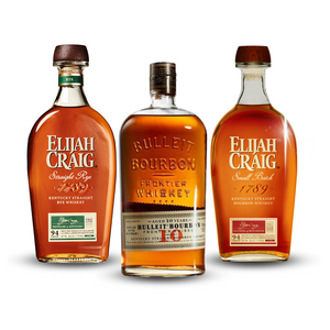 Father's Day Bundle 2023 | Bulleit 10 Year Old Kentucky Straight Bourbon Whiskey + Elijah Craig Straight Rye Whiskey + Elijah Craig Small Batch Bourbon At CaskCartel.com