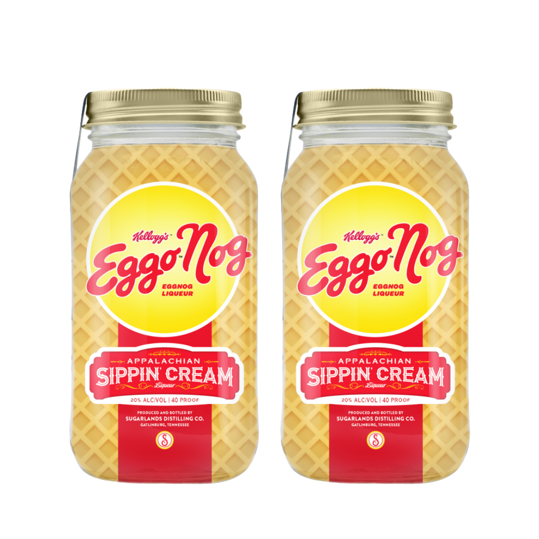 Sugarlands Shine | Eggo Nog Sippin’ Cream | Limited Edition 2022 | (2) Bottle Bundle at CaskCartel.com