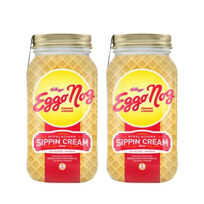 Sugarlands Shine | Eggo Nog Sippin’ Cream | Limited Edition 2022 | (2) Bottle Bundle