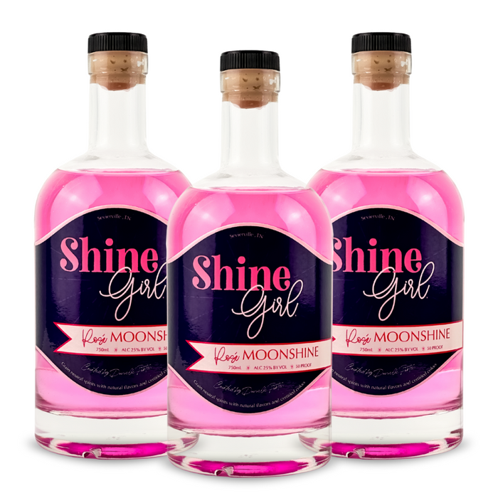 Shine Girl Moonshine | Rosé Velvet Moonshine (3) Bottle Bundle