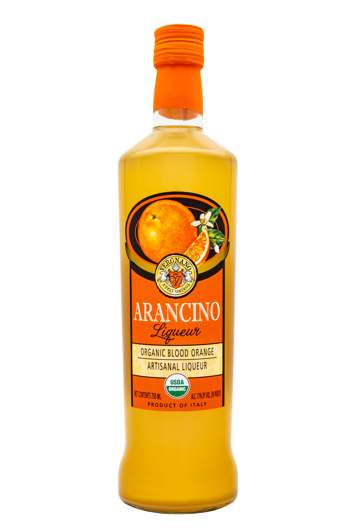 Vergnano Arancino Organic Blood Orange Liqueur at CaskCartel.com