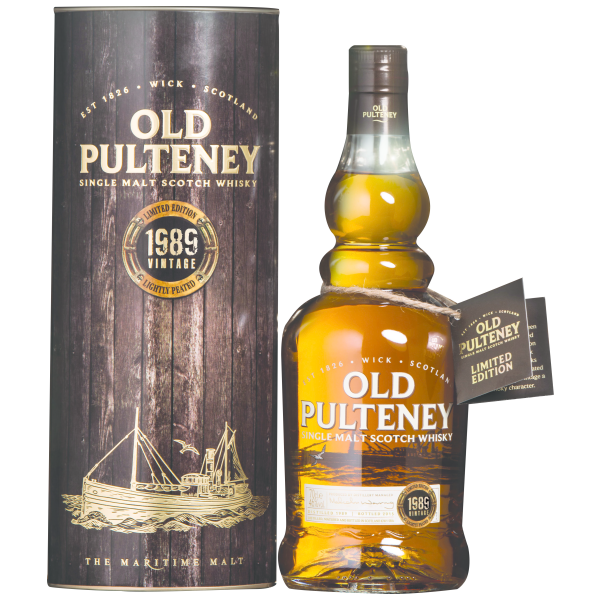 Old Pulteney Scotch 1989 Vintage Single Malt Scotch Whiskey