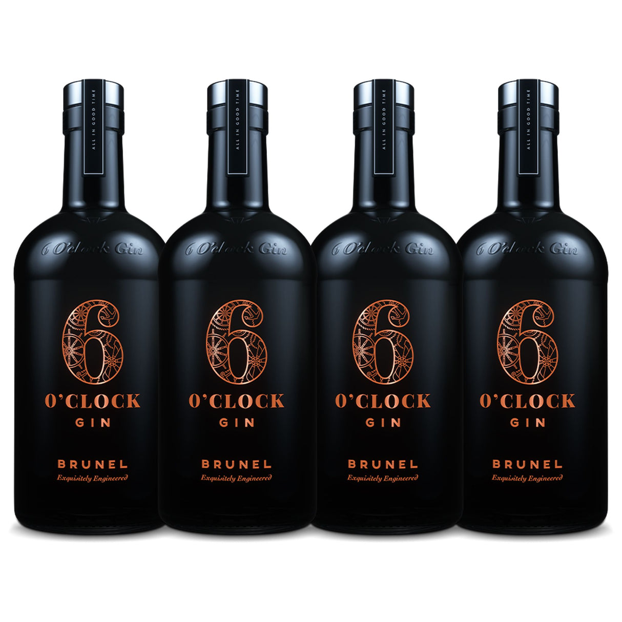 6 O'Clock Brunel Edition Gin (4) Bottle Bundle at CaskCartel.com