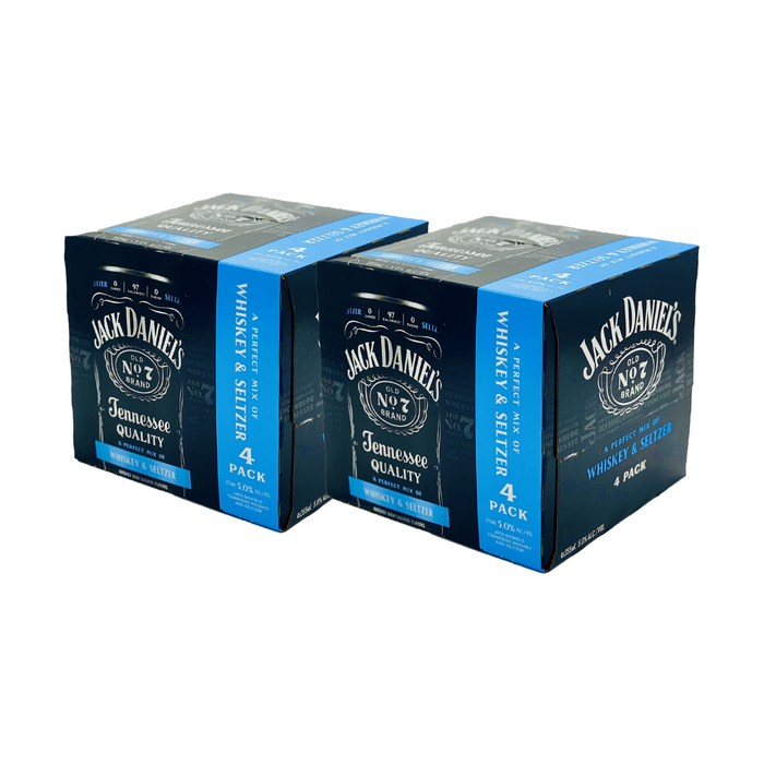 Jack Daniel's Crafted Cocktails | Whiskey & Seltzer | (2) Pack Bundle