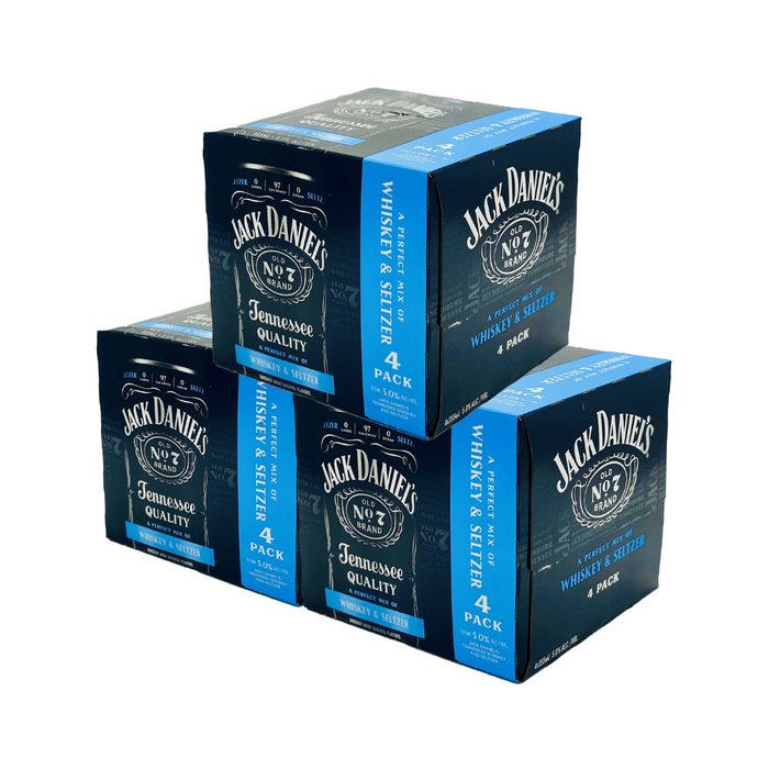 Jack Daniel's Crafted Cocktails | Whiskey & Seltzer | (3) Pack Bundle