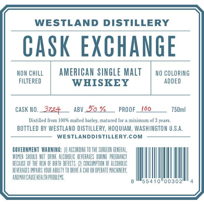 Westland Distillery Cask Exchange American Single Malt Whiskey
