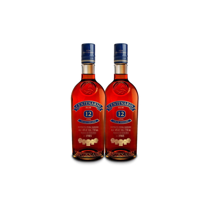 Ron Centenario 12 Gran Legado Rum (2) Bottle Bundle