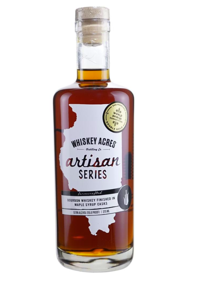 Whiskey Acres Artisan Series Barrel Strength Bourbon Finished in Maple Syrup Casks Whiskey | 375ml