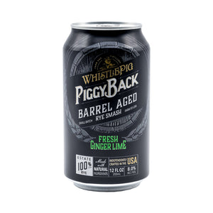 WhistlePig PiggyBack Barrel Aged Smash: Fresh Ginger Lime (4) Pack Cans at CaskCartel.com (1)