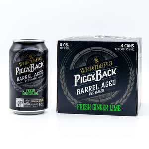 WhistlePig PiggyBack Barrel Aged Smash: Fresh Ginger Lime (4) Pack Cans at CaskCartel.com (2)