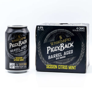WhistlePig PiggyBack Barrel Aged Smash: Session Citrus Mint (4) Pack Cans at CaskCartel.com (2)
