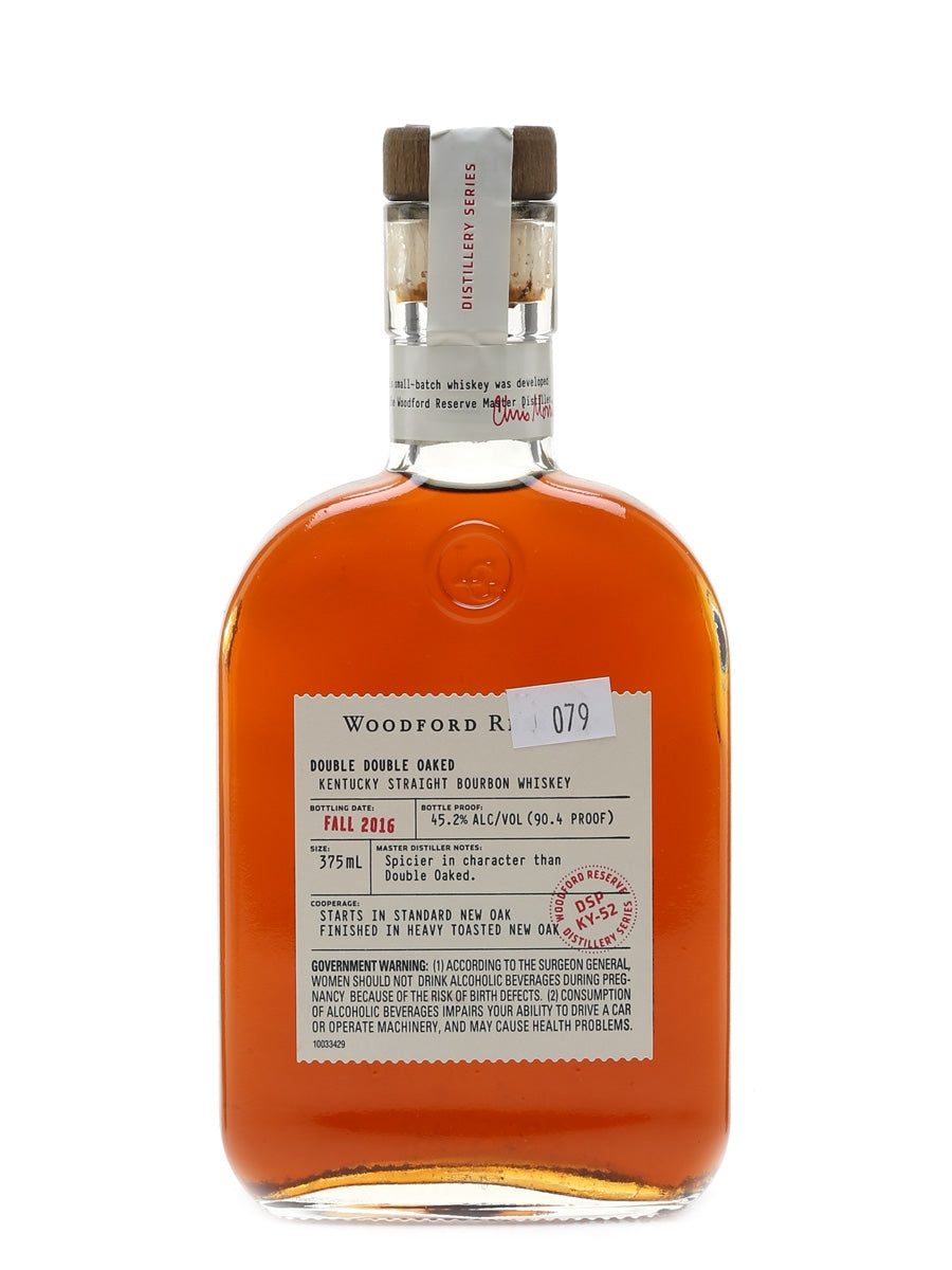 Whisky Bourbon puro Kentucky con roble "Double Double" Woodford Reserve | 375ML