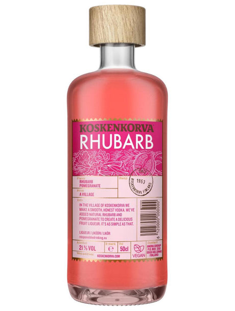 Koskenkorva Rhubarb Pomegranate Liqueur | 500ML at CaskCartel.com
