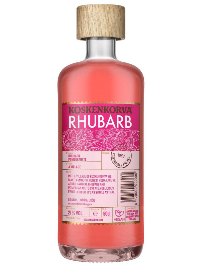 Koskenkorva Rhubarb Pomegranate Liqueur | 500ML