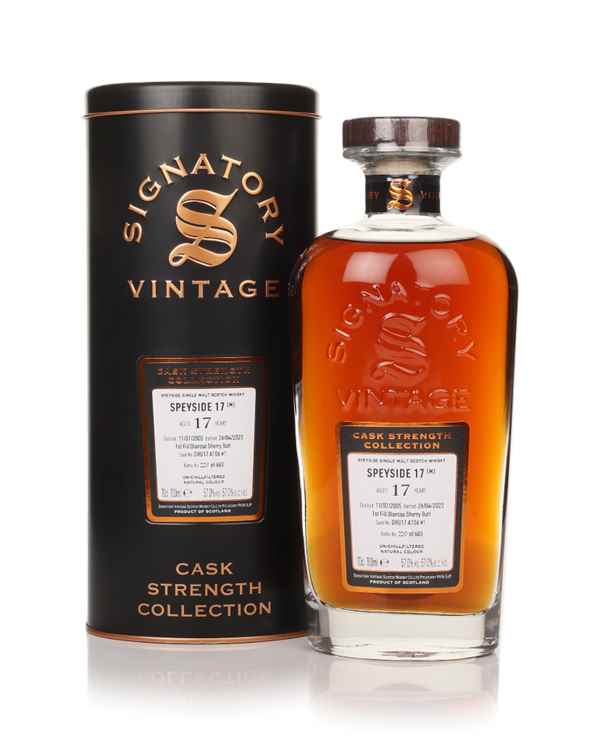 Secret Speyside 17 Year Old 2005 (Cask DRU 17/A106 #1) Cask Strength Collection (Signatory) Scotch Whisky | 700ML