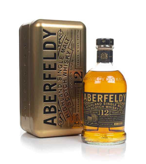 Aberfeldy 12 Year Old with Gold Bar Tin Scotch Whisky | 700ML at CaskCartel.com