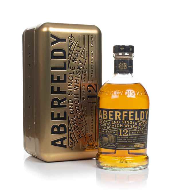 Aberfeldy 12 Year Old with Gold Bar Tin Scotch Whisky | 700ML