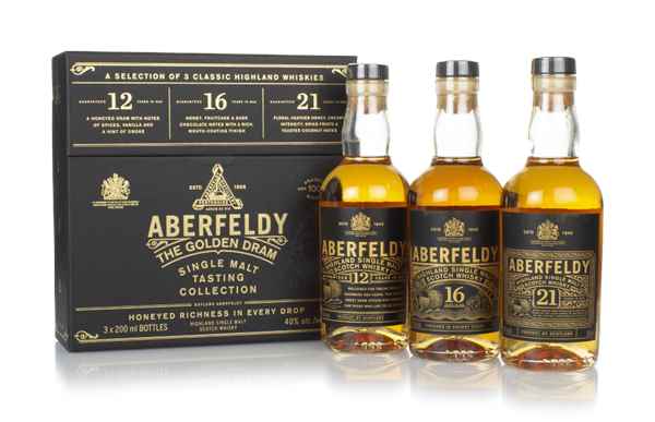 Aberfeldy The Golden Dram Tasting Collection (3 x 20cl) Scotch Whisky | 600ML