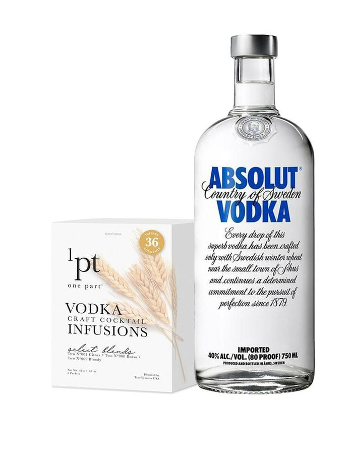 Absolut Original With 1pt Cocktail Pack - Vodka