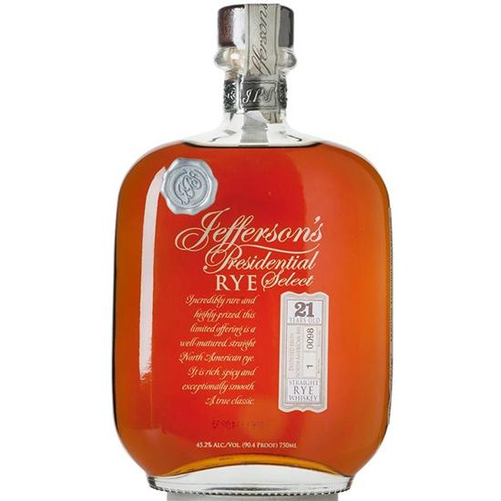 Jefferson's Presidential Select 21 Year Old Batch 1 Straight Rye Whiskey