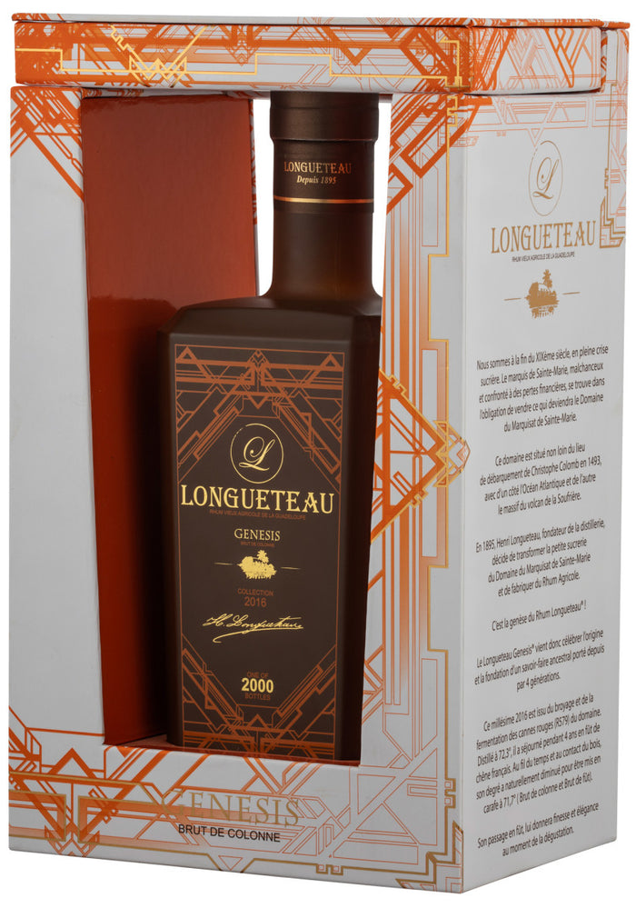 Longueteau Genesis Batch 2016 Vieux - Excellence Rum  | 700ML