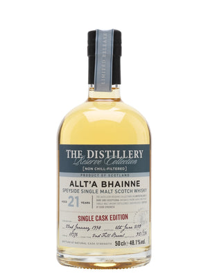 Allt-a-Bhainne 1998 21 Year Old Distillery Edition Speyside Single Malt Scotch Whisky | 500ML at CaskCartel.com