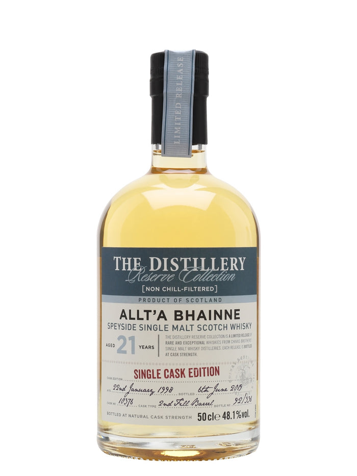 Allt-a-Bhainne 1998 21 Year Old Distillery Edition Speyside Single Malt Scotch Whisky | 500ML