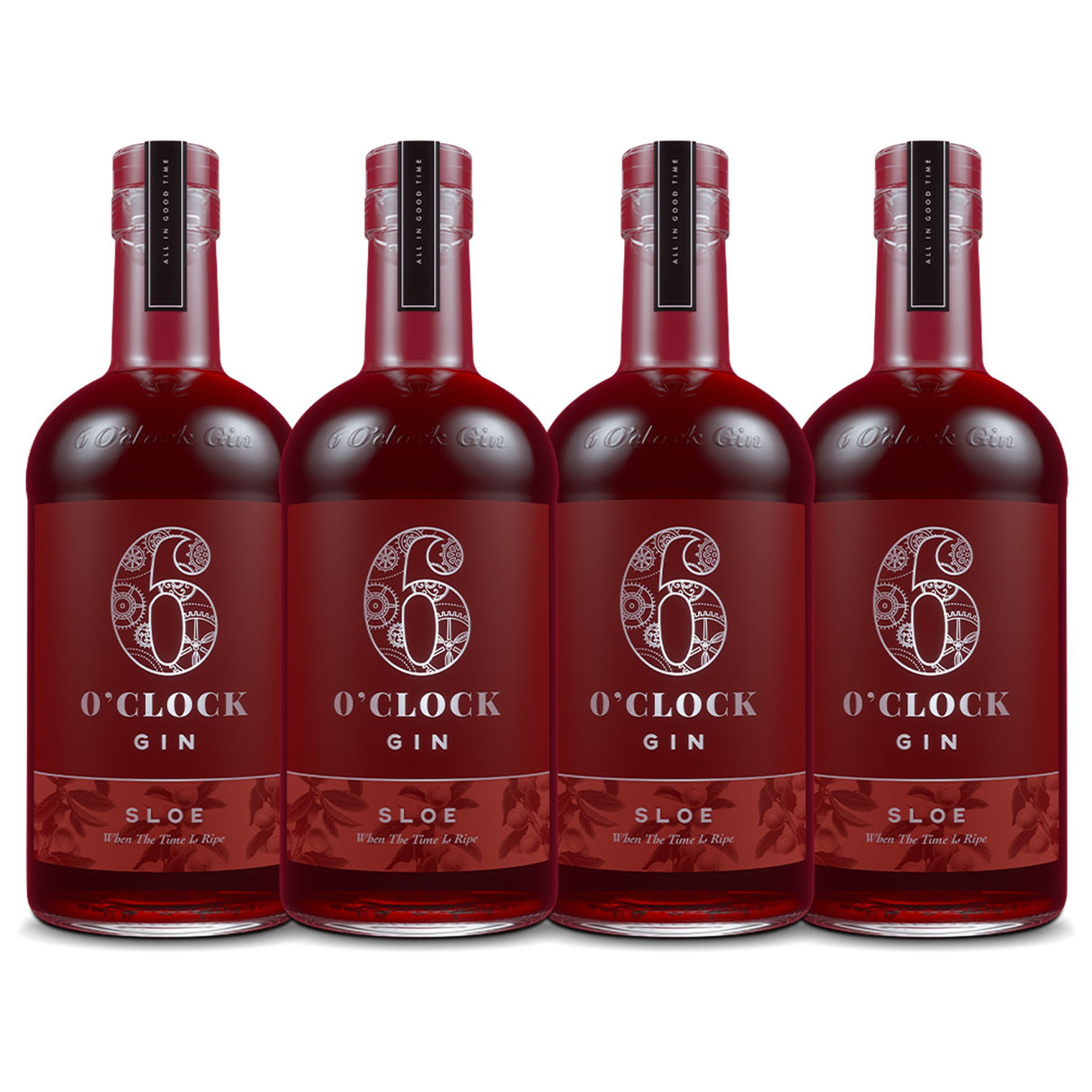 6 O'Clock Sloe Gin (4) Bottle Bundle at CaskCartel.com