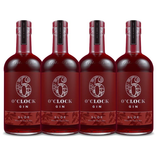6 O'Clock Sloe Gin (4) Bottle Bundle at CaskCartel.com