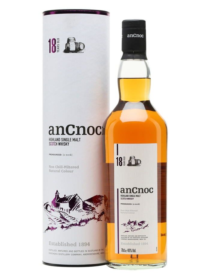 AnCnoc 18 Year Old Highland Single Malt Scotch Whisky | 700ML