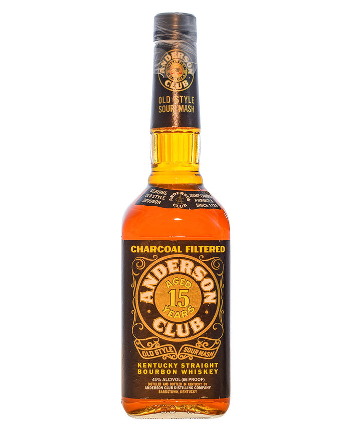 Heaven Hill 15 Year Old "Anderson Club" Old Style Sour Mash Kentucky Straight Bourbon Whiskey