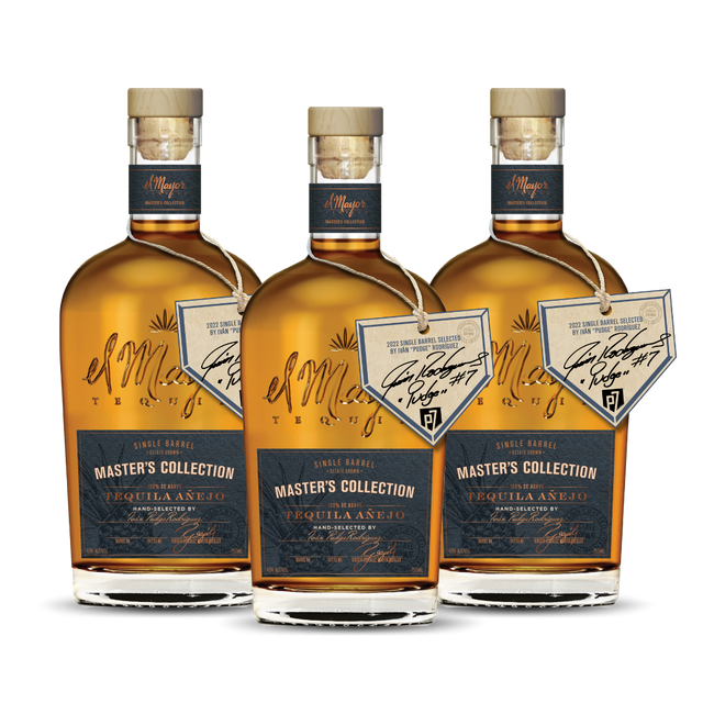 EL MAYOR | MASTERS COLLECTION | PUDGE RODRIGUEZ SINGLE BARREL AÑEJO | 2022 LIMITED EDITION | (3) BOTTLE BUNDLE at CaskCartel.com 1